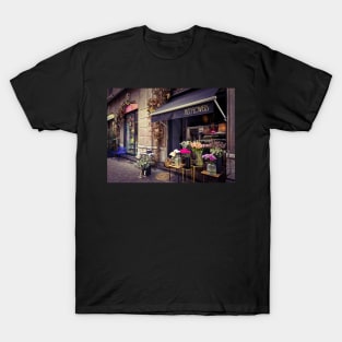 Flowers Shop City Street T-Shirt